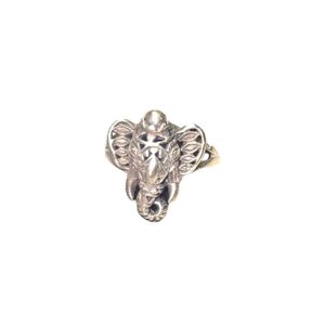 Bohemian Silver Elephant ring Sz 7